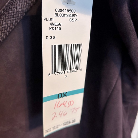 Jones NY Woman 100% suede jacket in stunning purple, size 0X, new with tags. - Picture 5 of 8